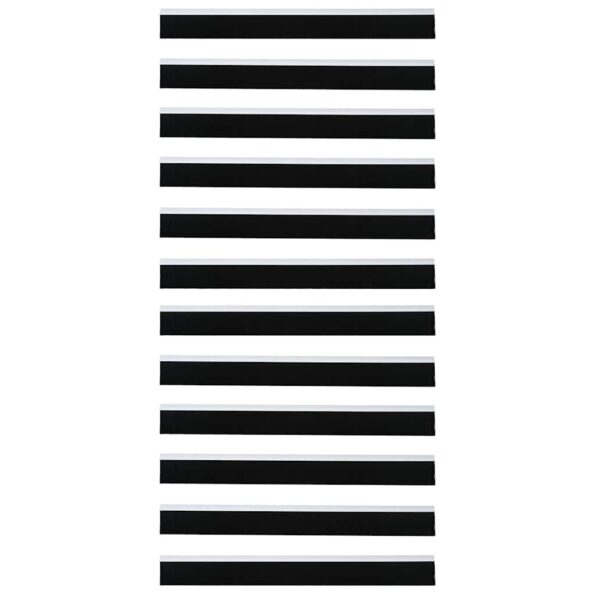 vidaXL Samolepiace tesnenia dverí s kefou 6 pcs Čierna 100 cm – Obrázok 7