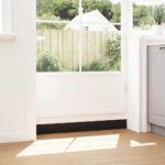 vidaXL Samolepiace tesnenia dverí s kefou 6 pcs Čierna 100 cm – Obrázok 3