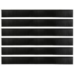 vidaXL Samolepiace tesnenia dverí s kefou 6 pcs Čierna 100 cm – Obrázok 5