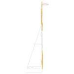 vidaXL Osvetlený uhol Teplá biela 116 x 29 x 158.5 cm Polyester – Obrázok 7