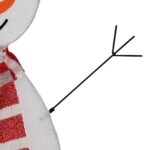 vidaXL Osvetlená rodina snehuliakov 3 pcs Teplá biela Polyester – Obrázok 13