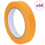 vidaXL Pásky na maliarske maskovanie 50 pcs Žltá 19mm x 50m Papier – Obrázok 2