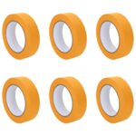 vidaXL Pásky na maliarske maskovanie 6 pcs Žltá 30mm x 50m Papier – Obrázok 2