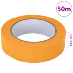 vidaXL Pásky na maliarske maskovanie 12 pcs Žltá 30mm x 50m Papier – Obrázok 8