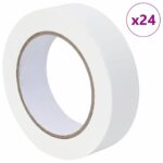 vidaXL Pásky na maliarske maskovanie 24 pcs Biela 30mm x 50m Papier – Obrázok 2