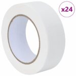 vidaXL Pásky na maliarske maskovanie 24 pcs Biela 38mm x 50m Papier – Obrázok 2