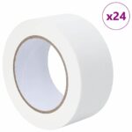 vidaXL Pásky na maliarske maskovanie 24 pcs Biela 50 mm x 50 m Papier – Obrázok 2