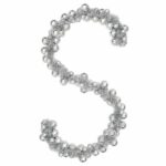 vidaXL Vianočný guľový girland Strieborná 186 cm Polystyrén – Obrázok 2