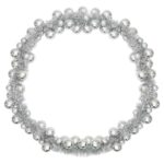 vidaXL Vianočný guľový girland Strieborná 186 cm Polystyrén – Obrázok 5