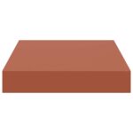 vidaXL Stenná polica 4 pcs Červená 23 x 23,5 x 4 cm Kompozitné drevo – Obrázok 6