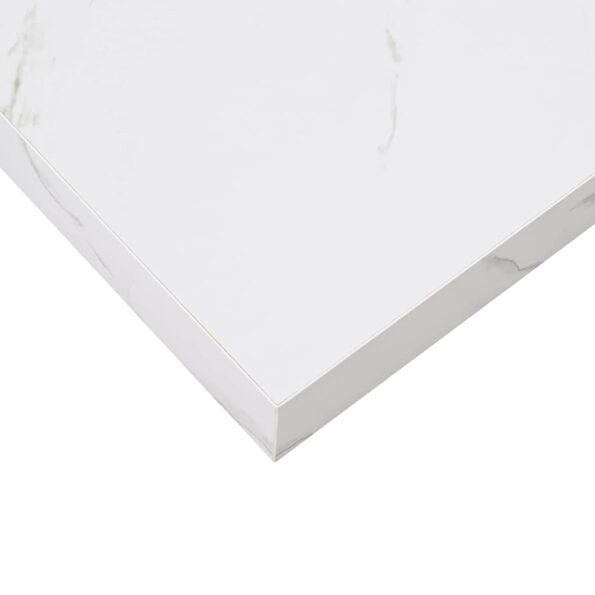 vidaXL Stenná polica Biely mramor 23 x 23,5 x 4 cm Kompozitné drevo – Obrázok 10