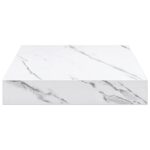 vidaXL Stenná polica Biely mramor 23 x 23,5 x 4 cm Kompozitné drevo – Obrázok 6