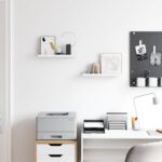 vidaXL Stenná polica 2 pcs Biely mramor 40 x 9 x 3 cm Kompozitné drevo – Obrázok 4