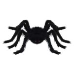 vidaXL Halloween pavúk dekorácia 6 pcs Čierna 75 cm Polyester a oceľ – Obrázok 6