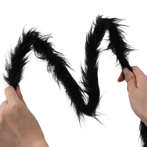 vidaXL Halloween pavúk dekorácia 6 pcs Čierna 75 cm Polyester a oceľ – Obrázok 9