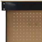 vidaXL Pracovný stôl Čierny 81 x 41 x 145 cm Spracované drevo a kov – Obrázok 11