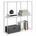 vidaXL Úložná polica s poličkou biela 43 x 27 x 90 cm Hliník – Obrázok 3
