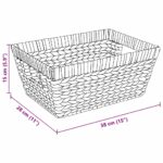 vidaXL Úložné košíky 2 pcs Prírodná 38 x 28 x 15 cm Vodný hyacint – Obrázok 11