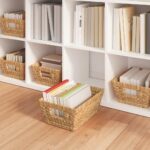 vidaXL Úložné košíky 2 pcs Prírodná 38 x 28 x 15 cm Vodný hyacint – Obrázok 4