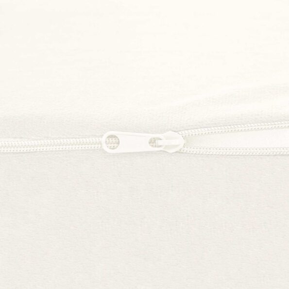 vidaXL Vankúš na nohy Jednofarebný Biela – Obrázok 6