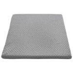 vidaXL Vankúš na nohy Jednofarebný Sivá – Obrázok 4