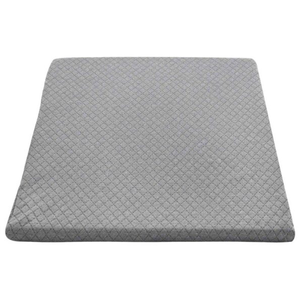 vidaXL Vankúš na nohy Jednofarebný Sivá – Obrázok 4