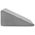 vidaXL Vankúš na nohy Jednofarebný Sivá – Obrázok 5