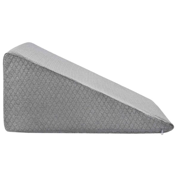 vidaXL Vankúš na nohy Jednofarebný Sivá – Obrázok 5