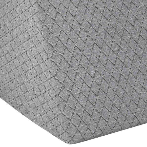 vidaXL Vankúš na nohy Jednofarebný Sivá – Obrázok 7