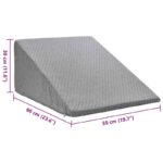 vidaXL Vankúš na nohy Jednofarebný Sivá – Obrázok 9