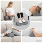 vidaXL Vankúš na nohy Geometrický Sivá