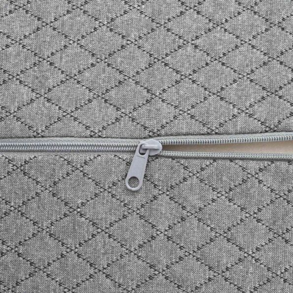 vidaXL Vankúš na nohy Geometrický Sivá – Obrázok 6