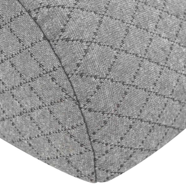 vidaXL Vankúš na nohy Geometrický Sivá – Obrázok 7