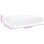 vidaXL Spací vankúš Jednofarebný 60 x 40 x 13 cm – Obrázok 10