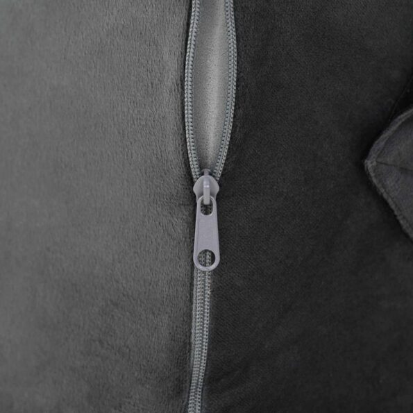 vidaXL Vankúš s klinom Iný Sivá – Obrázok 6