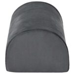 vidaXL Podložka na nohy Jednofarebný Sivá – Obrázok 5