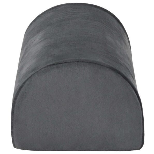 vidaXL Podložka na nohy Jednofarebný Sivá – Obrázok 5