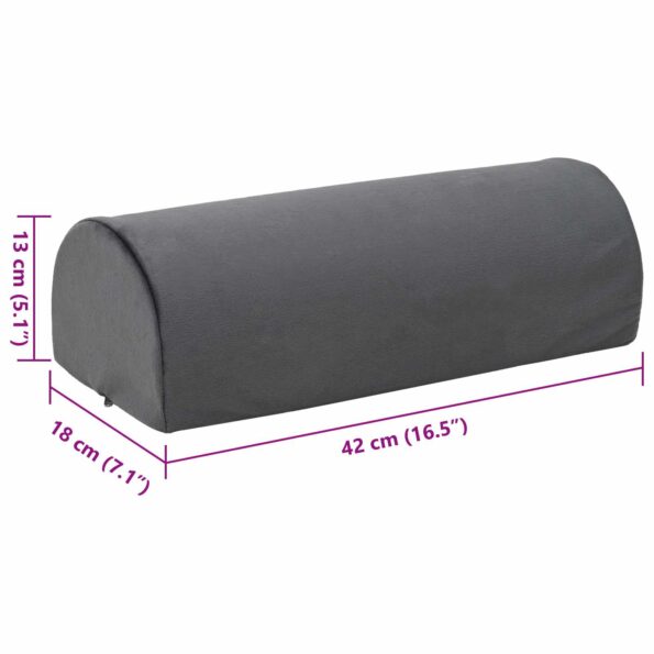 vidaXL Podložka na nohy Jednofarebný Sivá – Obrázok 9