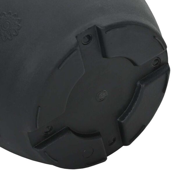 vidaXL Kulatý kvetináč 24 pcs Čierna Ø 26 x 21.5 cm Plast – Obrázok 8