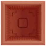 vidaXL Štvorcový črepník na kvety 6 pcs Tehlovo červená – Obrázok 7