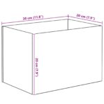 vidaXL Akvárium s úložiskom Biela 30 x 20 x 20 cm Sklo – Obrázok 10