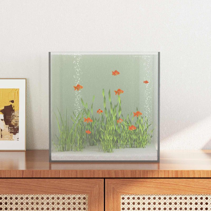 42020380_1.jpg vidaXL Akvárium s úložiskom Priehľadná 30 x 30 x 30 cm Sklo – Obrázok 1