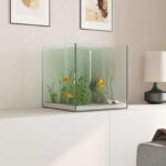 vidaXL Akvárium s úložiskom Priehľadná 30 x 30 x 30 cm Sklo – Obrázok 4