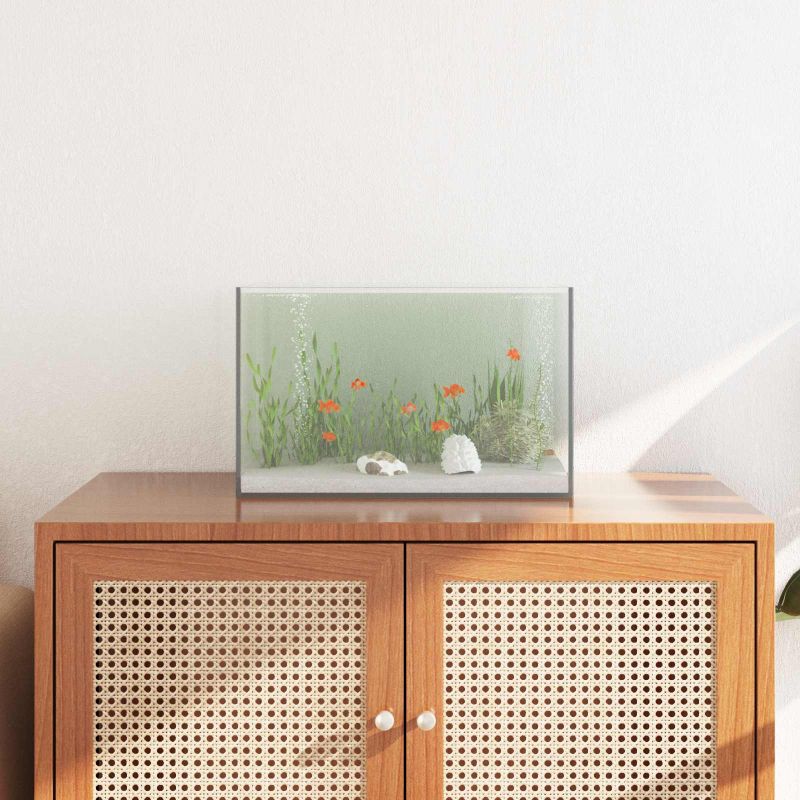 42020381_1.jpg vidaXL Akvárium s úložiskom Priehľadná 40 x 25 x 25 cm Sklo – Obrázok 1