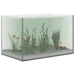 vidaXL Akvárium s úložiskom Priehľadná 40 x 25 x 25 cm Sklo – Obrázok 3
