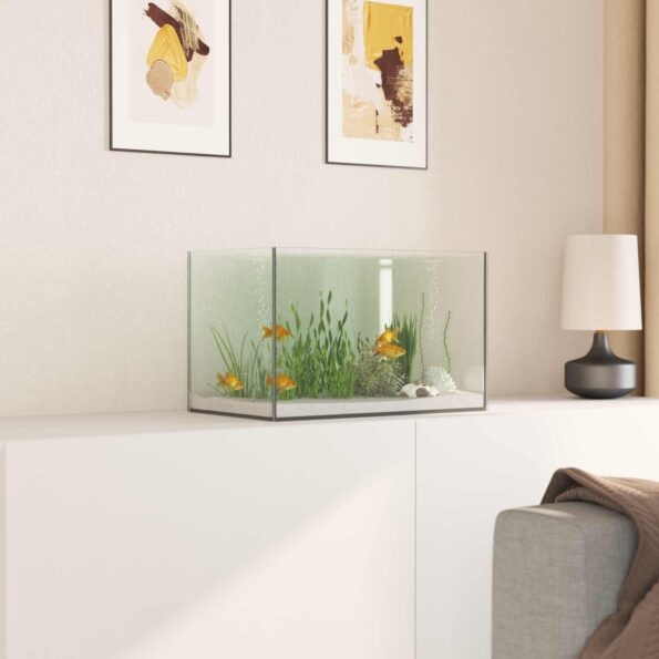 vidaXL Akvárium s úložiskom Priehľadná 40 x 25 x 25 cm Sklo – Obrázok 4