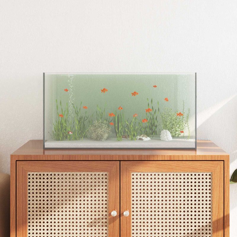 42020384_1.jpg vidaXL Akvárium s úložiskom Priehľadná 60 x 30 x 30 cm Sklo – Obrázok 1