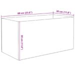 vidaXL Akvárium s úložiskom Priehľadná 60 x 30 x 30 cm Sklo – Obrázok 10