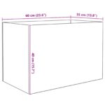 vidaXL Akvárium s úložiskom Priehľadná 60 x 35 x 40 cm Sklo – Obrázok 10