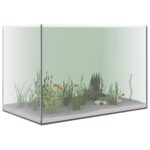 vidaXL Akvárium s úložiskom Priehľadná 60 x 35 x 40 cm Sklo – Obrázok 3